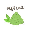 Matcha powder superfood.