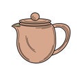 matcha tea kettle icon isolated