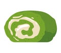 matcha tea pastry icon Royalty Free Stock Photo