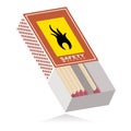 Matchbox, abstract opened matchbox Royalty Free Stock Photo