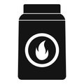 Matchbox icon, simple style