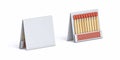 Matchbox template 3D Royalty Free Stock Photo