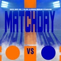 matchday template for batle fight or soccer game