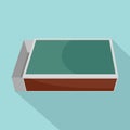 Matches box icon, flat style Royalty Free Stock Photo