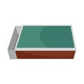 Matches box icon, flat style Royalty Free Stock Photo