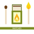 Matches Box Icon Vector Royalty Free Stock Photo