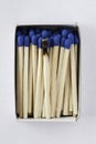 Matches in the box Royalty Free Stock Photo