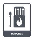 matches icon in trendy design style. matches icon isolated on white background. matches vector icon simple and modern flat symbol Royalty Free Stock Photo