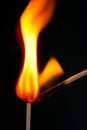 Matches igniting