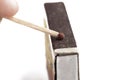 The matches are isolated on a white background.Copy space Royalty Free Stock Photo