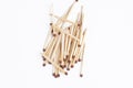 The matches are isolated on a white background.Copy space Royalty Free Stock Photo