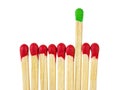 Matches - leadership concept Royalty Free Stock Photo