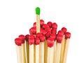 Matches - leadership concept Royalty Free Stock Photo