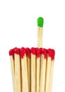 Matches - leadership concept Royalty Free Stock Photo