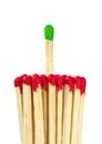 Matches - leadership concept Royalty Free Stock Photo