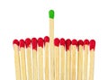 Matches - leadership concept Royalty Free Stock Photo