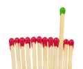 Matches - leadership or inspiration concept Royalty Free Stock Photo