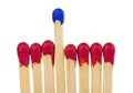 Matches - leadership or inspiration concept Royalty Free Stock Photo