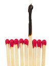 Matches - leadership or inspiration concept Royalty Free Stock Photo