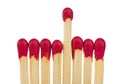 Matches - leadership or inspiration concept Royalty Free Stock Photo