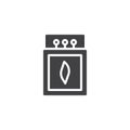 Matches and matchbox icon vector