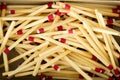Matches in matchbox Royalty Free Stock Photo