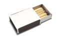 Matches in opened box Royalty Free Stock Photo