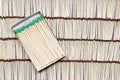 Matches rows folded. Royalty Free Stock Photo