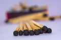 Matches sticks stack together Royalty Free Stock Photo