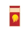 Matches vector, burned match, burning match, rest of the match