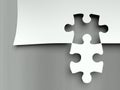 Matching puzzle pieces, complement metaphor Royalty Free Stock Photo