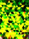 Matchless geometric 3D designing of triangles and squares Royalty Free Stock Photo