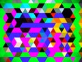 A matchless pattern of geometric illustration of colorful tiles Royalty Free Stock Photo