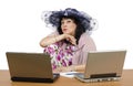 Matchmaker waiting online conversation Royalty Free Stock Photo