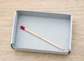 Matchstick in the box Royalty Free Stock Photo