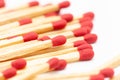 Matchstick fire danger white isolated Royalty Free Stock Photo