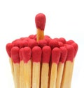 Matchsticks over white background Royalty Free Stock Photo