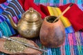 Mate in calabash Royalty Free Stock Photo