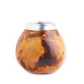 Mate calabash gourd isolated