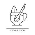 Mate straw linear icon