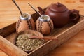 Mate in a traditional calabash gourd with bombilla