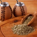 Mate in a traditional calabash gourd with bombilla