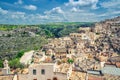Matera aerial panoramic view of historical centre Sasso Barisano old ancient town Sassi di Matera