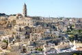 Matera ancient city panoramic view, Italy Royalty Free Stock Photo