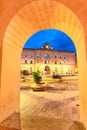 Matera, Basilicata, Italy: Frame look of the Vittorio Veneto square Royalty Free Stock Photo