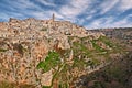 Matera, Basilicata, Italy: landscape of the old town Royalty Free Stock Photo