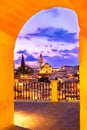 Matera, Basilicata, Italy: Night view of the old town - Sassi di Matera Royalty Free Stock Photo