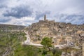 Matera, Basilicata, Puglia, Italy - City view of old town and duomo cathedral Royalty Free Stock Photo