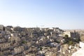 Matera cityscape, historic sassi district medieval town