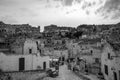 A typical house and streets stone in the in the ancient city of Matera Italy
